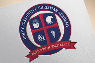 design university school collage educational logo in 24h
