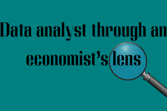 be your data analyst through the lens of an economist