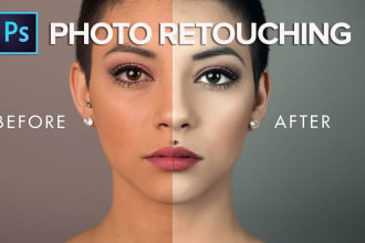do photo retouching portrait and natural beauty retouch