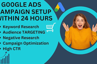 setup, audit and optimize the google ads PPC campaigns