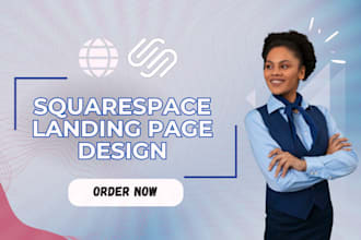 build squarespace landing page