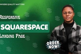 build squarespace landing page, squarespace website design