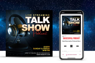 design professional podcast artwork and podcast cover art