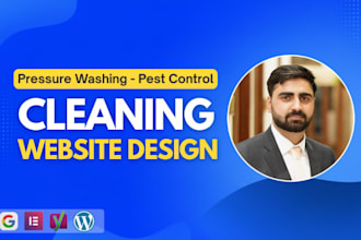 design cleaning ,car wash, pressure washing,pest control website