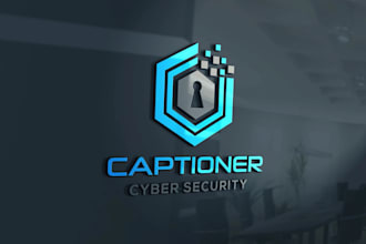 tech startup or crypto and security technology logo