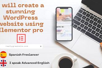develop an amazing ai agency website using elementor pro