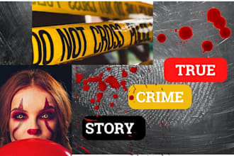 research, write your true crime script or article, youtube true crime script