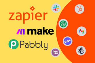 setup zapier, make and pabbly integration automation