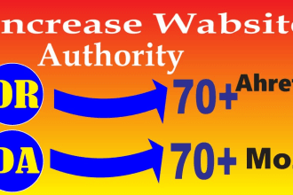 increase  domain rating dr 70 plus using quality backlinks