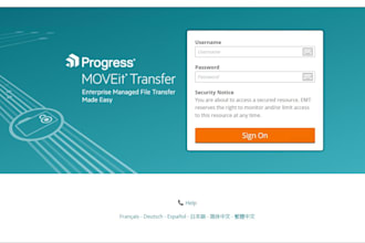 do the installation of moveit file transfer