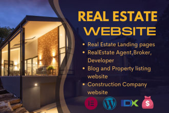 develop real estate website, investor website, idx in elementor wordpress