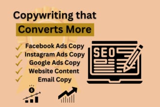 do copywriting and ads copy for more conversions and sales