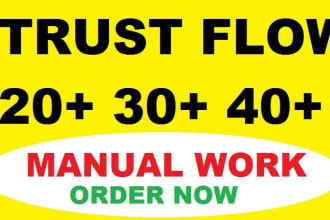 increase URL rate of majestic trust flow tf 30 plus