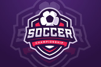 design football soccer sport logo