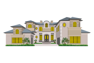 draw 3d architectural building illustrations