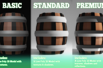 create any 3d low poly model for you