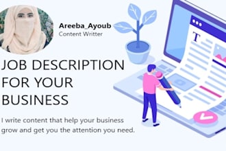 write a job description that is unique and effective for you
