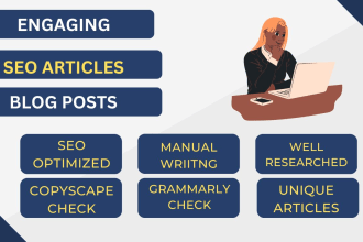 do engaging SEO article writing or content writing in 24 hours