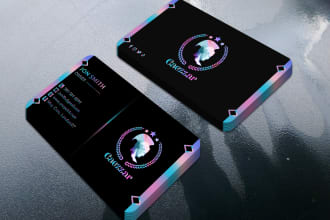 amazing modern business card design with unlimited revision
