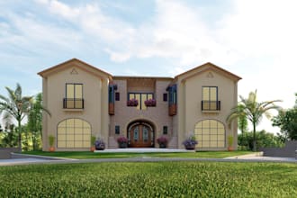 render architectural site plans and landscape design