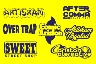 design exclusive custom y2k style streetwear logo for your brand