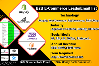 do b2b, icp, lead generation, shopify ecommerce leads, shopify store owner list