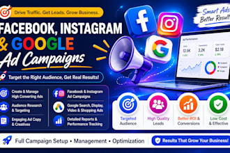 create meta and google ads campaigns for leads and sales