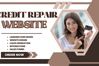 design a credit repair website credit repair landing page using  wordpress