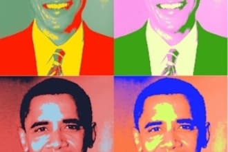 make a pop art  andy warhol  style art from your photos