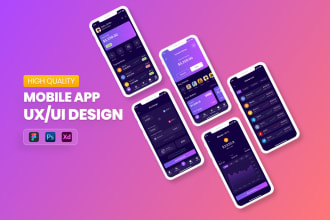 create mobile app ui and website ui design in figma