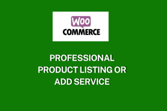 listing products and add category to woocommerce website