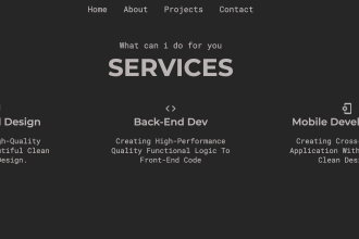 do front end web development