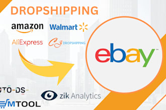do amazon, walmart, aliexpress, cj to ebay product  listing