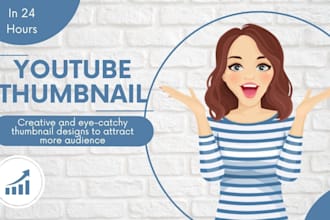 design creative and attractive thumbnail to boost CTR