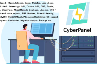 do monthly cyberpanel server support