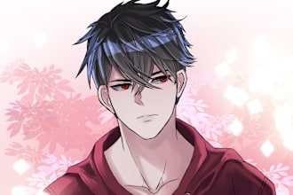 draw anime style or fanart illustration for you