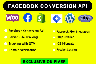 setup facebook pixel conversion API server side tracking