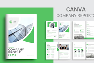 design canva company reports