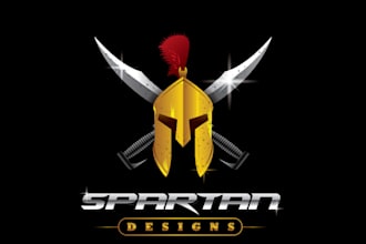 do awesome uniquw modern spartan logo design