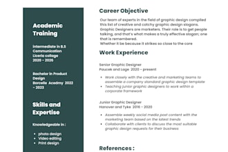 design the perfect resume or CV