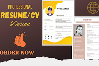 design professional resume, CV