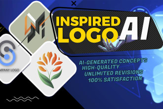 create ai inspired business logo design, graphic design
