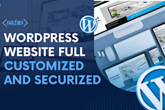 build your professionnal, optimized and securized wordpress website