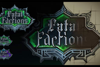hand paint fantasy logo