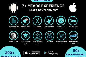 develop a high quality mobile app for android and ios