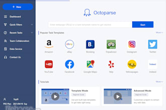 build web scrapers or crawlers with octoparse
