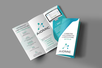 design flyer, bifold and trifold brochures for print