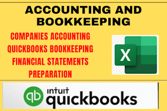 do accounting and bookkeeping for companies using quickbooks