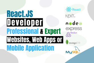 be your mern stack developer for web application development
