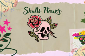 design creative eye catching flower logo for you in just 1 day